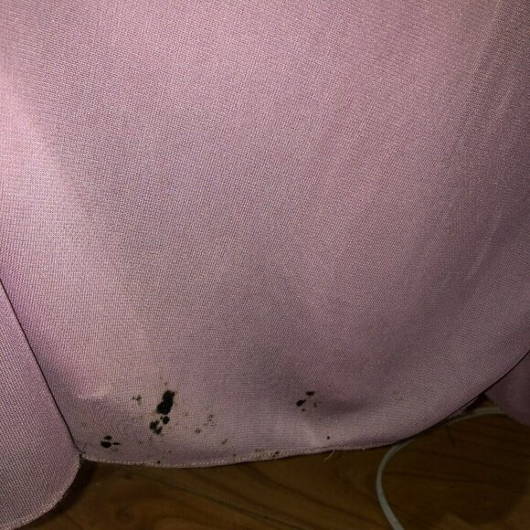 Davids Bridal Size 4 Rose Gold Backless Sleeveless Bridesmaid Maxi Dress Damaged - Picture 16 of 16